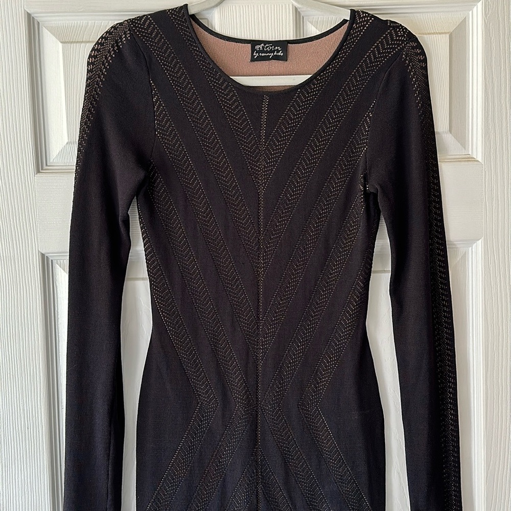 Torn by Ronny Kobo Black Dress S